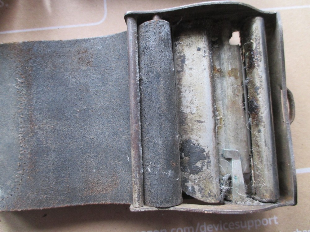 2-Antique Barbers Razor Sharpening Stone & Leather Belt!