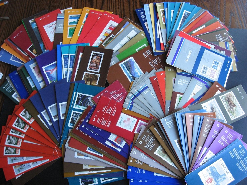 Canada Post announcements inserts hoard 185 mostly 80s duplication up to 5 or so