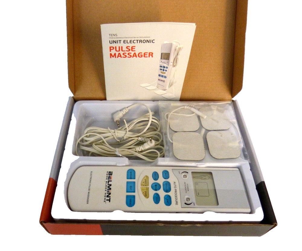 Belmint TENS Unit Electronic Pulse Massager Model 129F EUC