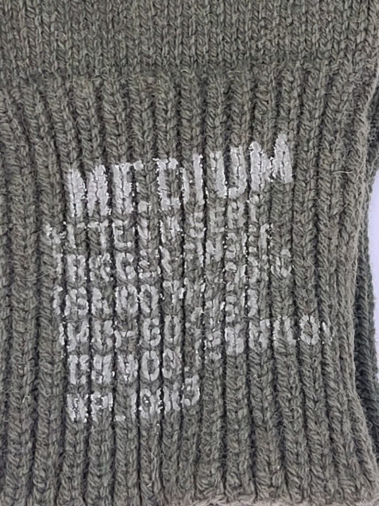 Military Issue Trigger Finger Mitten Insert - Wool Blend - OD Green Medium