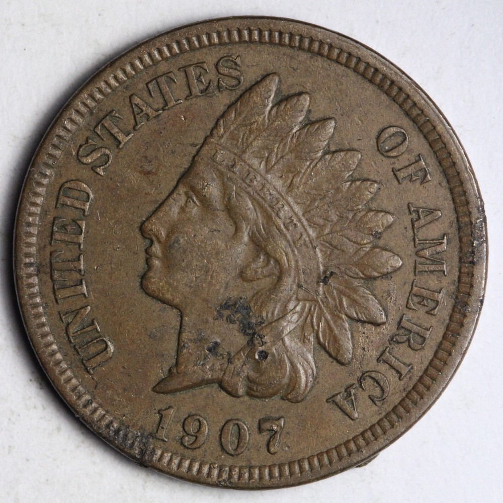 1907 Indian Head Cent Penny FULL LIBERTY E677