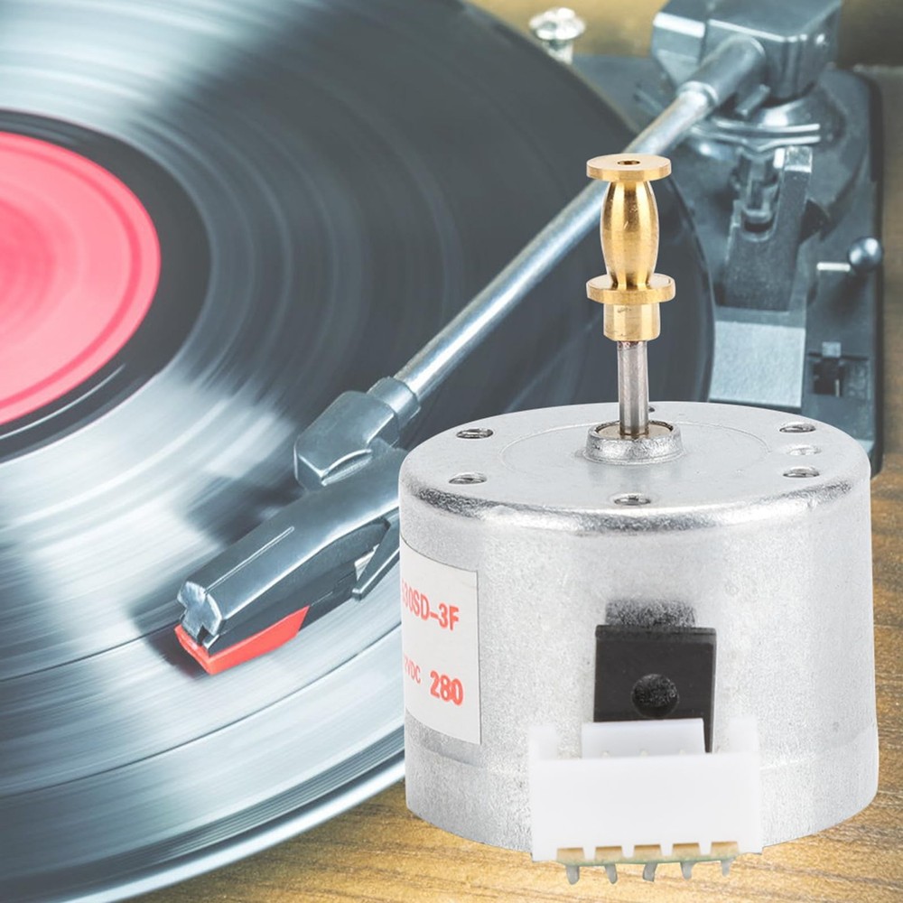 Replacement Motor for Record Player 3 Speed DC 12V 25mm Hole