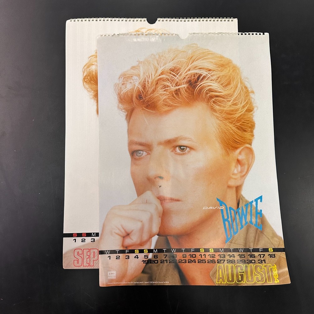 Vintage David Bowie 1984 Calendar EUC HTF