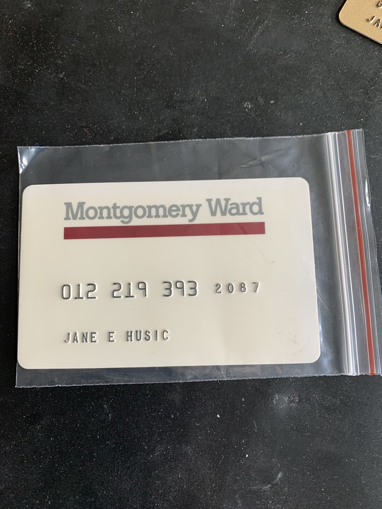 Vintage Montgomery Ward Charge Card