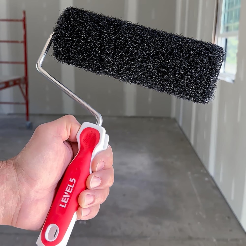 Ergonomic 9-Inch Drywall Roller with Enhanced Compound Capacity and Grip
