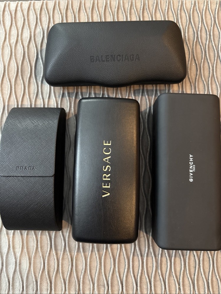 Givenchy Balenciaga Versace Prada Sunglasses Case Only Authentic w/ Lense Cloth