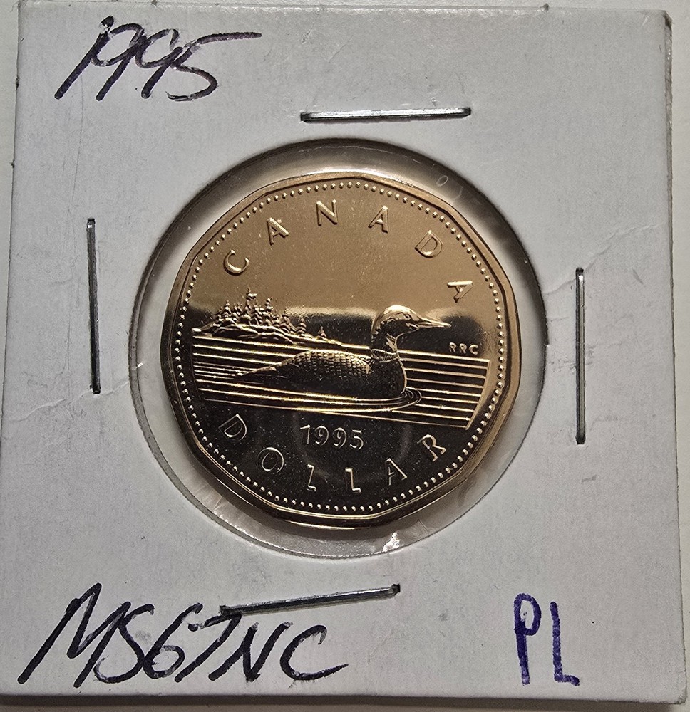 1995 Canada 1D Loonie - Proof Like - UNC Mint State - from Set