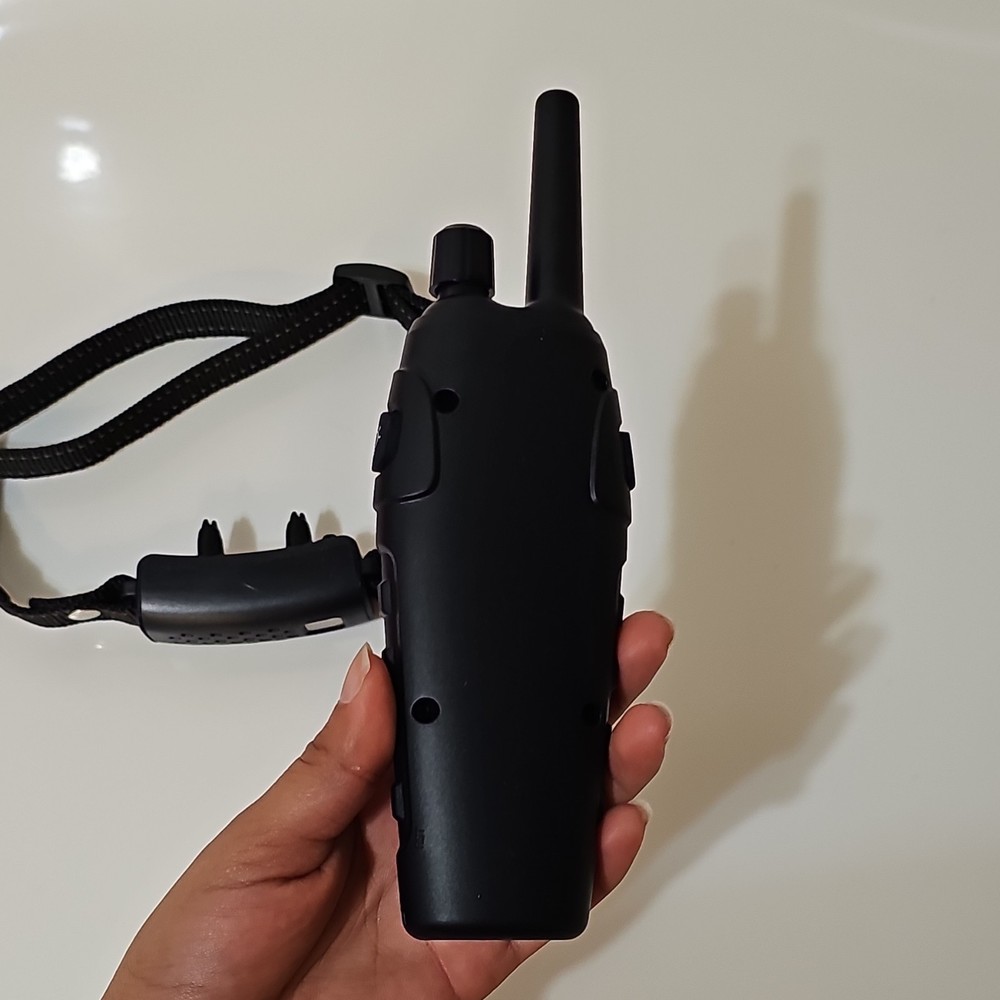 Black Remote-Controlled Dog Training Collar with Vibration