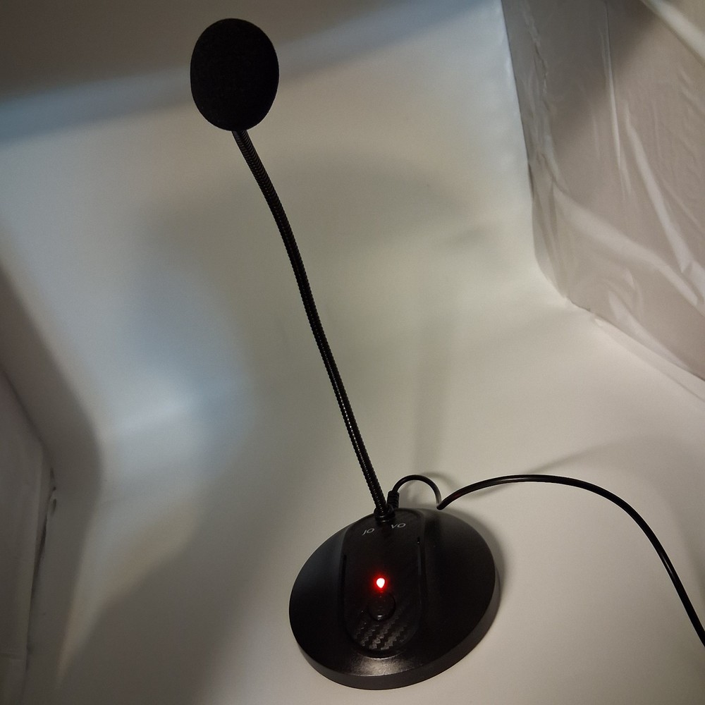 Jounivo Desktop Microphone USB plugin on off button 5V/500mA