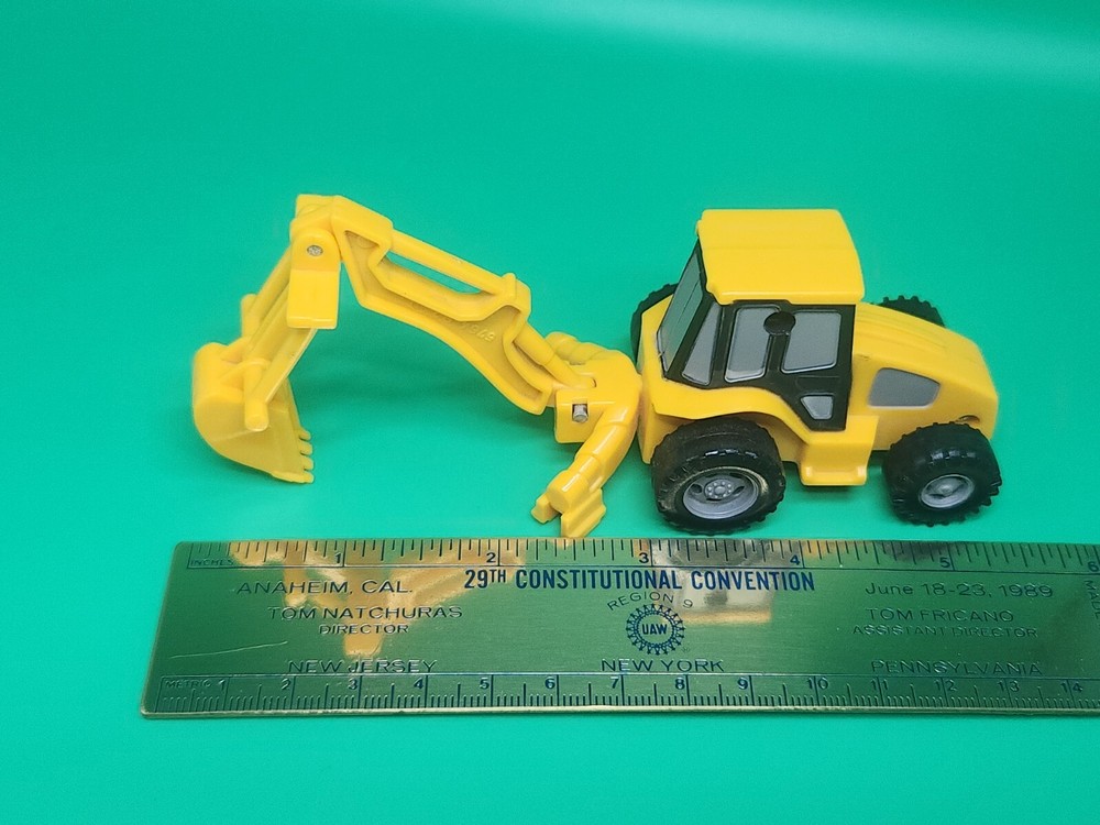 Toy State CAT Mini Machine Construction Caterpillar Excavator Digger Dump Truck