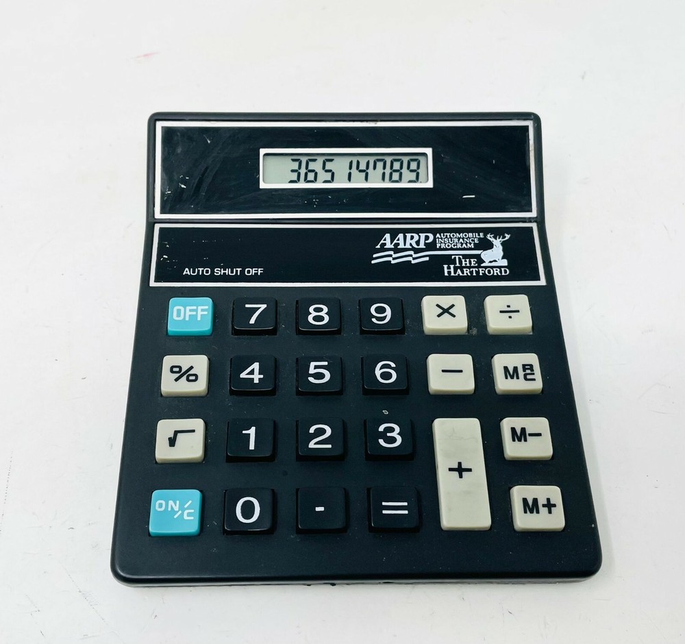 Vintage AARP The Hartford Advertising Calculator, Tested