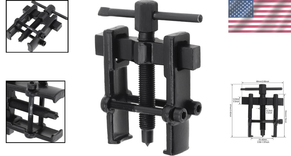 2-Inch Adjustable Bearing Gear Puller - Durable Carbon Steel Tool
