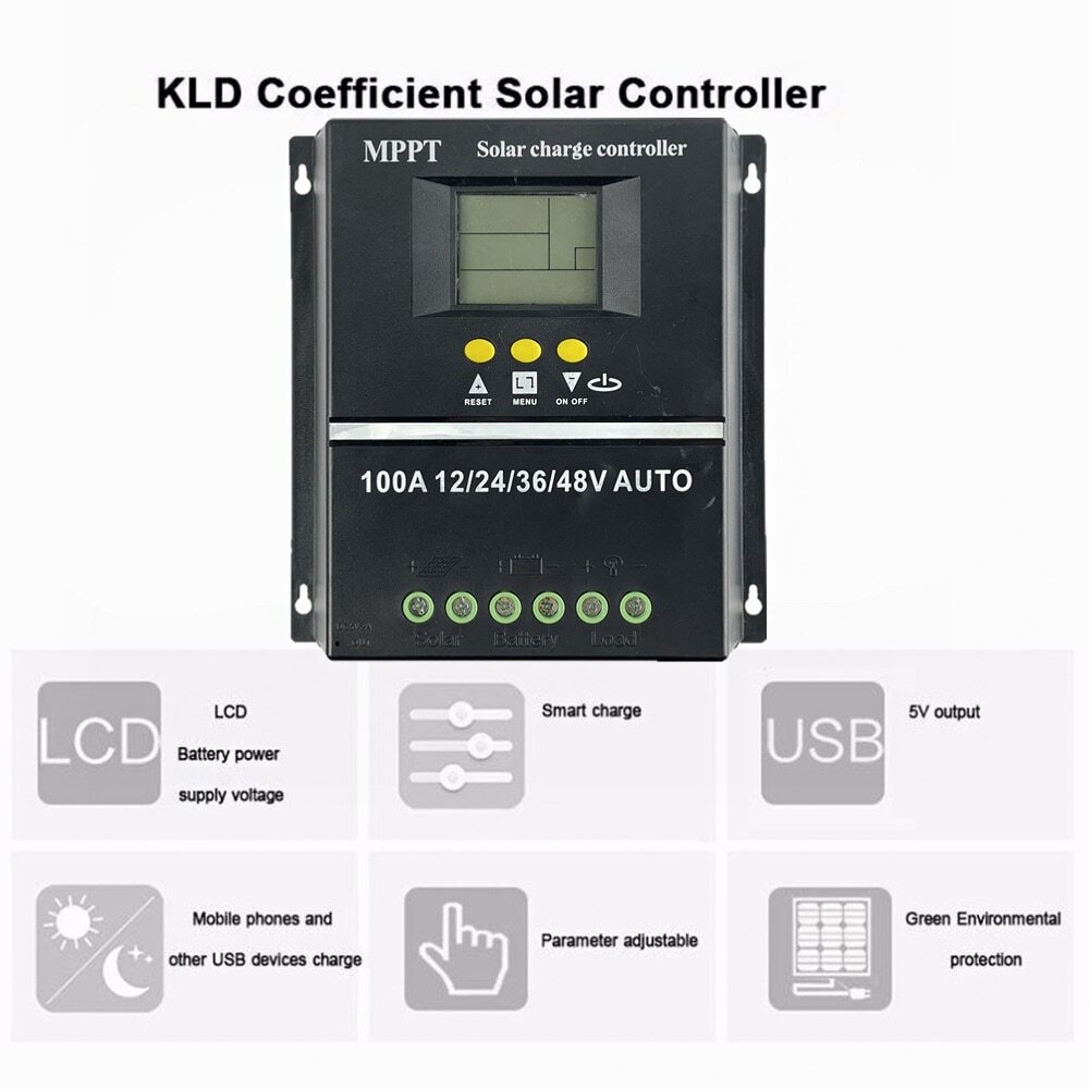 MPPT/PWM Solar Charge Controller Auto Controller Tools Solar PV Battery Charger