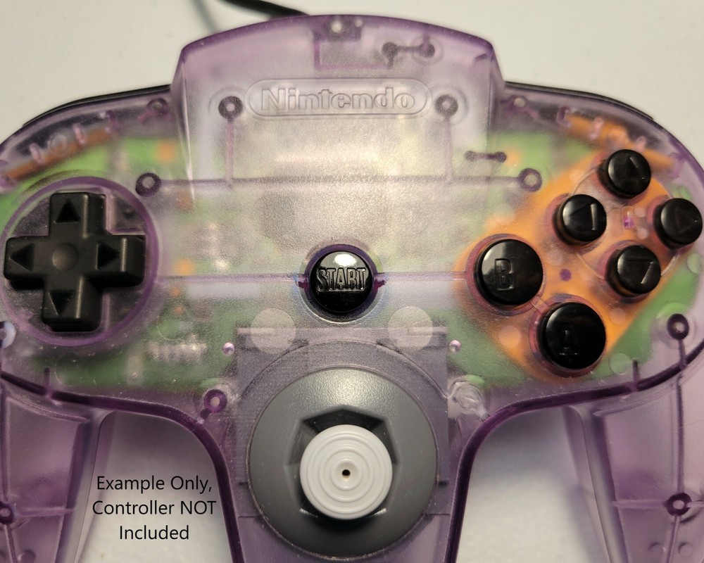 Custom N64 Blackout Buttons For Controller