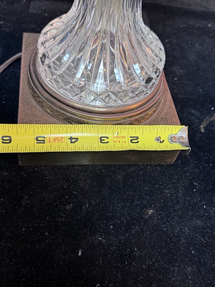 Empire Crystal Table Lamp by Designer Warren Kessler