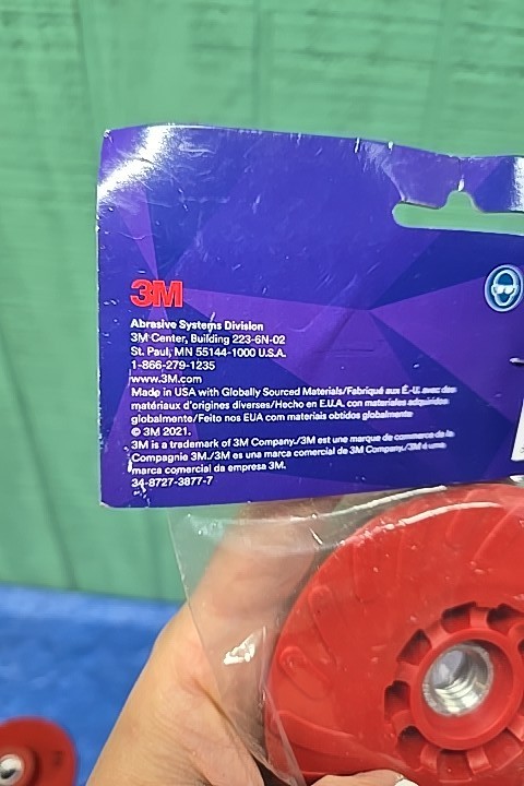 3M Disc Back Up Pad - 88655 Very Hard Red Pad