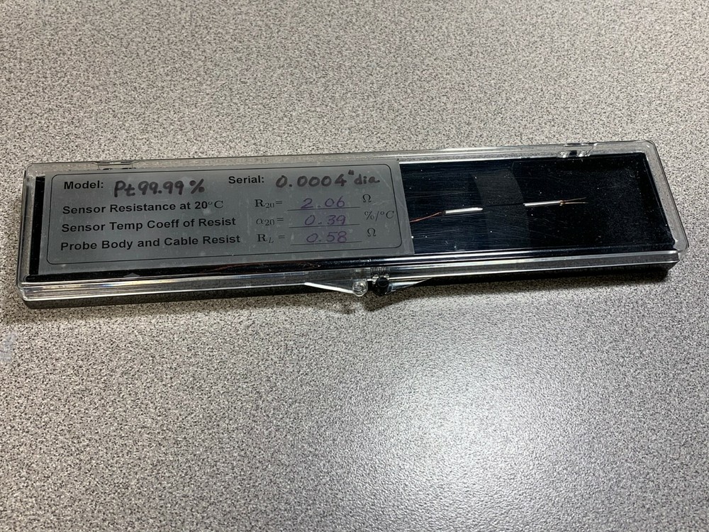 Custom-designed 10 micrometer hot-wire Subminiature Probe for Thermal Anemometry