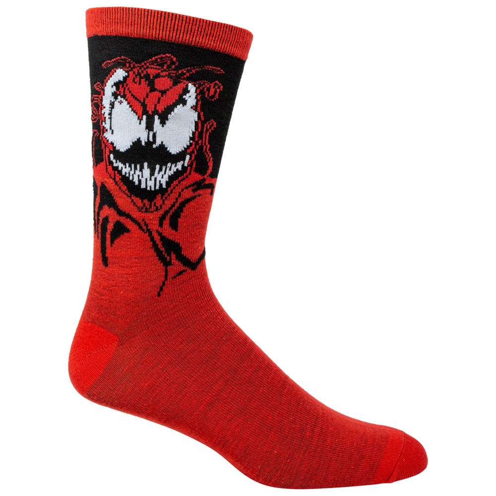 Spider-Man Venom Maximum Carnage Crew Socks Red
