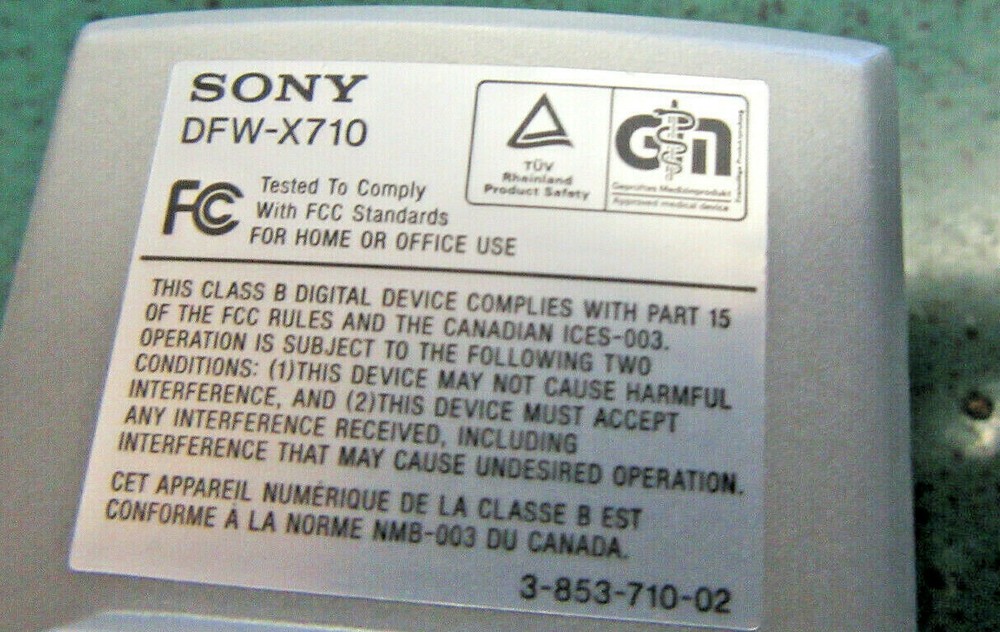 Sony DFW-X710 Color Video Camera PAL