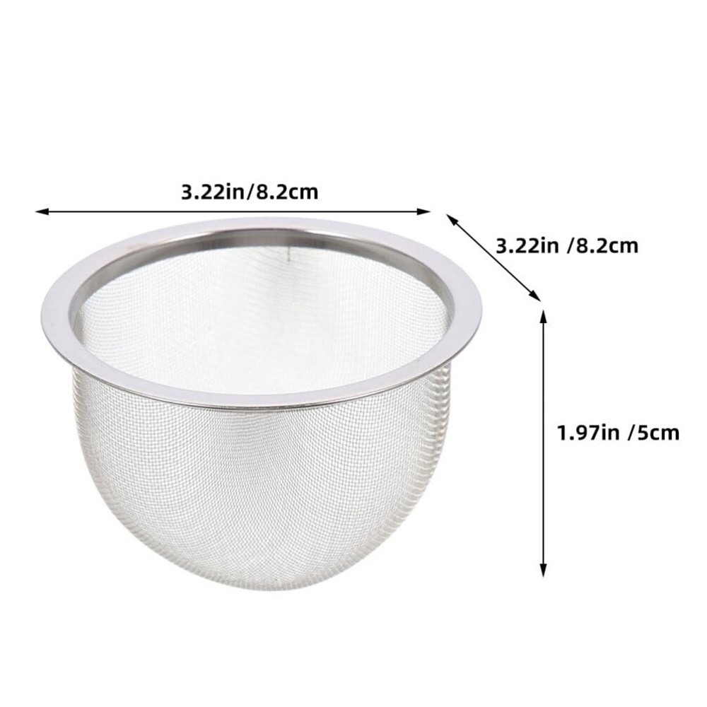 4 PCS Stainless Steel Tea Filter Teapot Replacement Mesh Strainer Insert 8.5cm