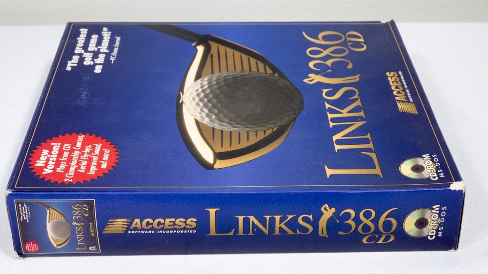 Vintage Access Links 386 CD-ROM MS-DOS 1994 with box and docs ST533B22