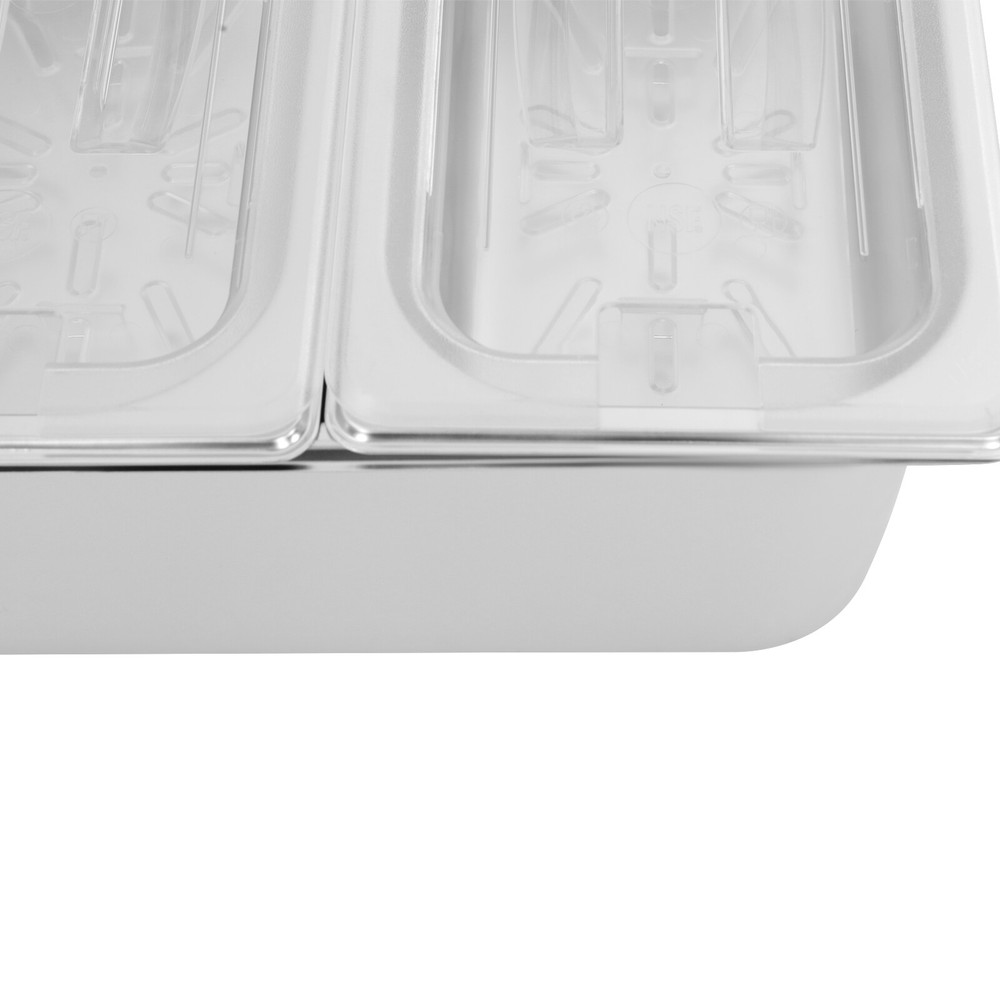 Three-compartment Fruit Pan, Fruit Pan with Acrylic Lids Water-filtering Gaskets