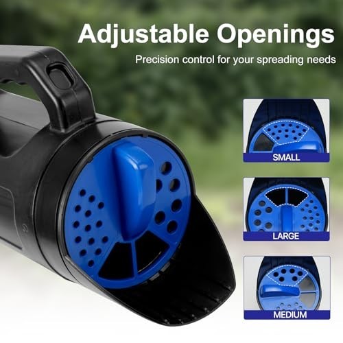 Multi-Use Handheld Spreader for Fertilizer, Grass Seed & Ice Melt - 84 Oz Capaci