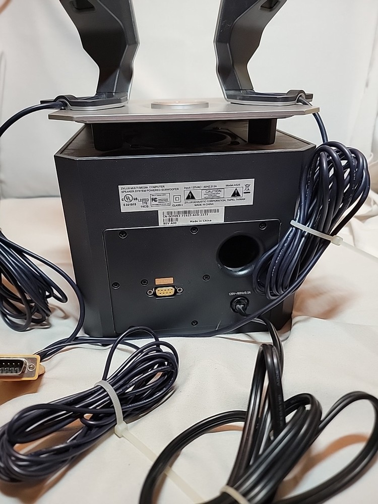 Dell Zylux A525 2.1 Multimedia Computer Speakers & Subwoofer System Tested Works