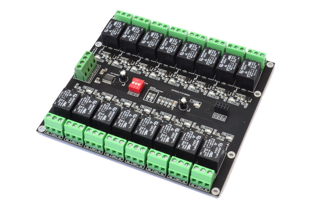 16 Channel I2C Interface Electromagnetic Relay Module for Arduino Raspberry 3...