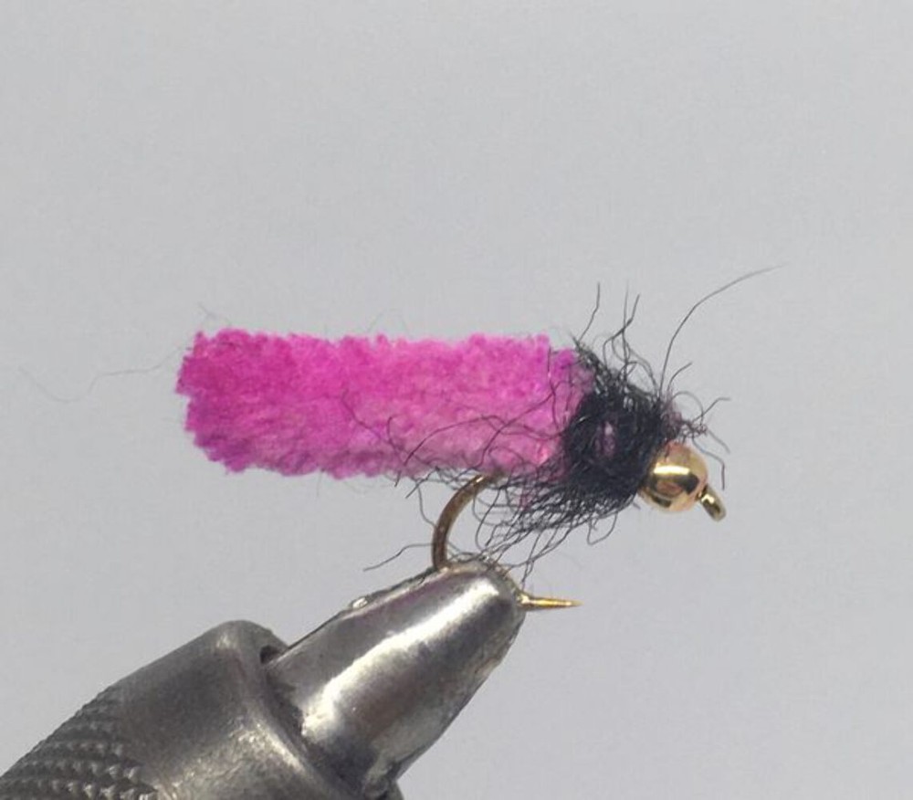 One Dozen (12) - Tungsten Beahead Mopfly - Pink