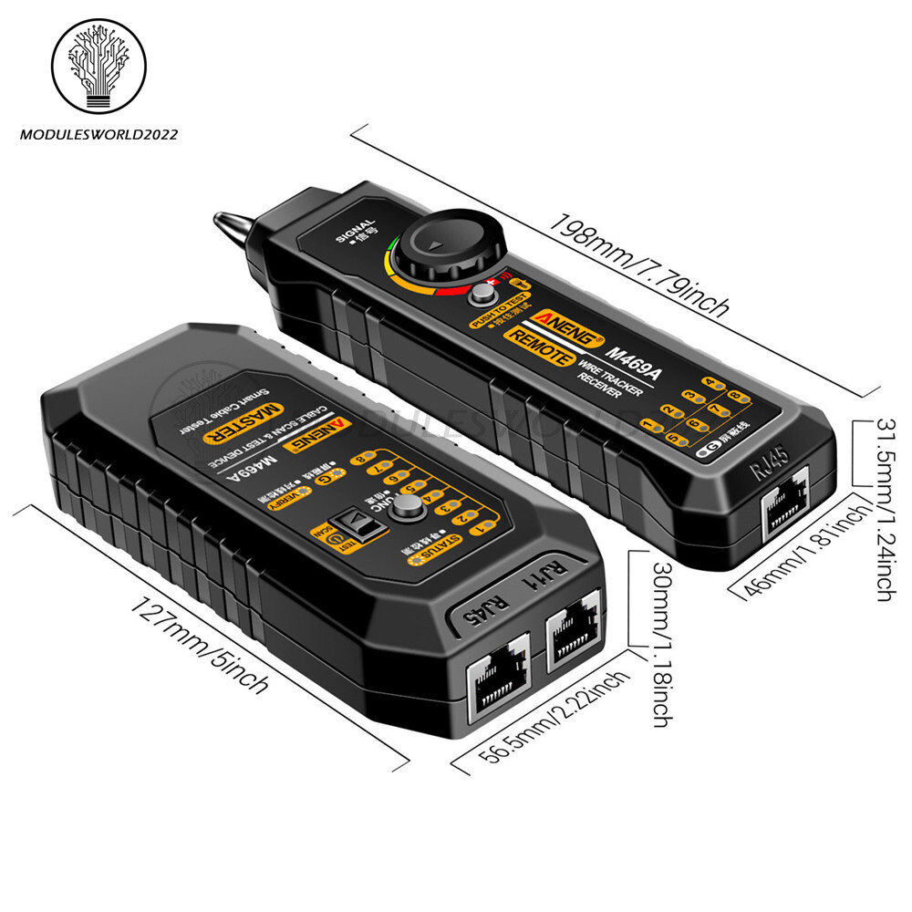 ANENG M469A Multifunctional Network Cable Tracker Networking Analyzer RJ45 RJ11