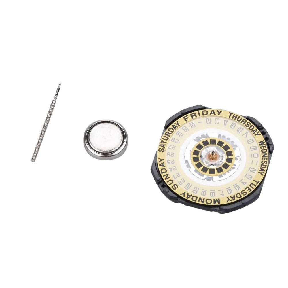 3 Hands With Date & Day Quartz Watch Replacement Movement For VX44E 11½ ‴ a