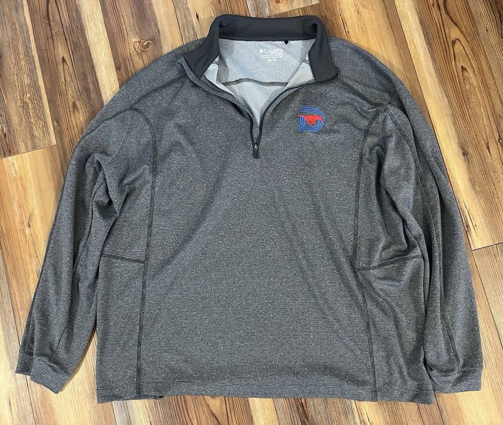 SMU Mustangs Columbia Quarter Zip Pull Over Size 2XL