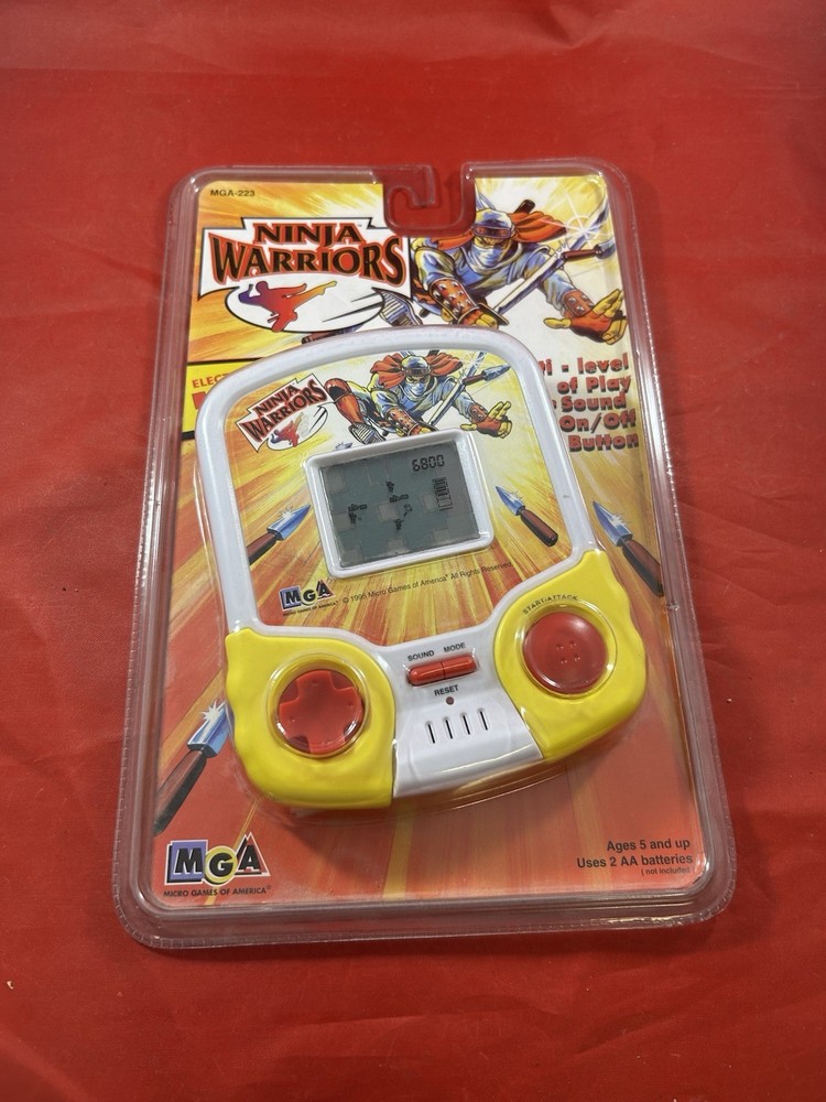 1996 Ninja Warriors MGA NEW In Package Handheld Electronic Game