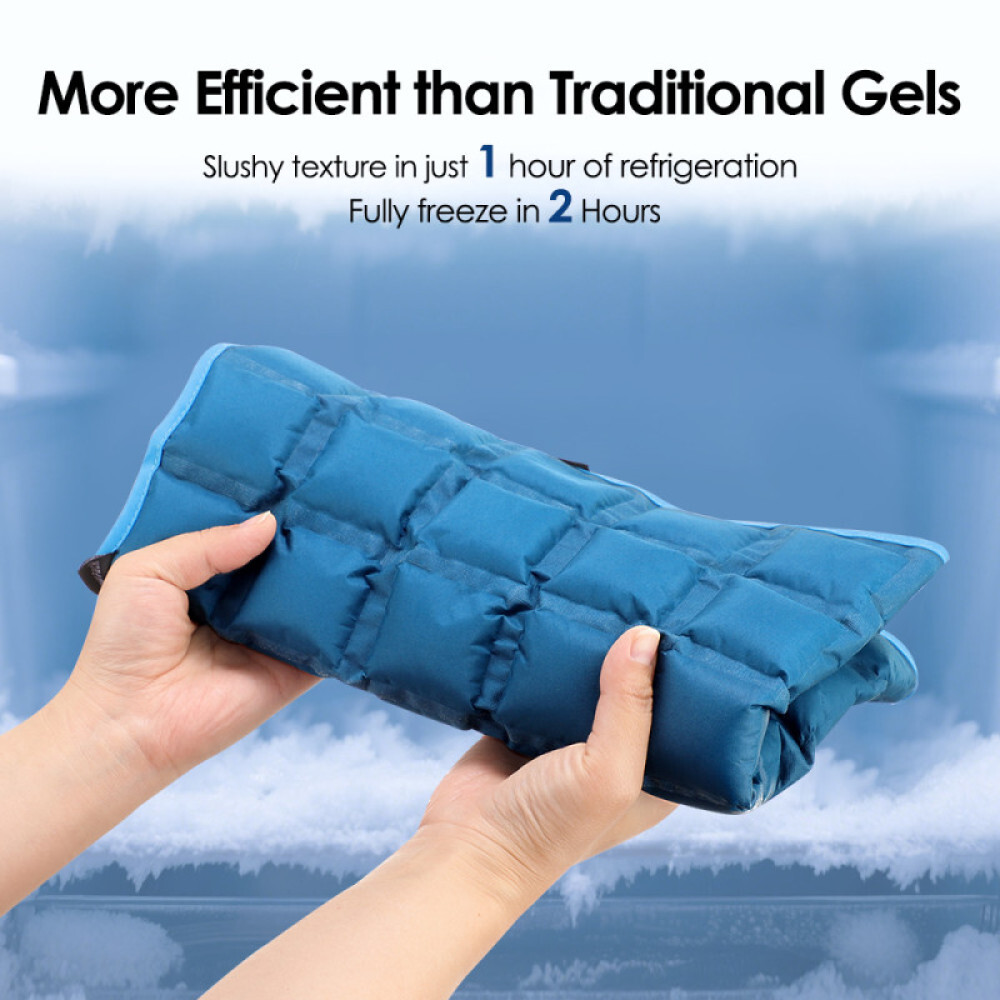 Large Ice Pack for Back - Ice Packs for Injuries Reusable, Cold & Hot Pack Wrap
