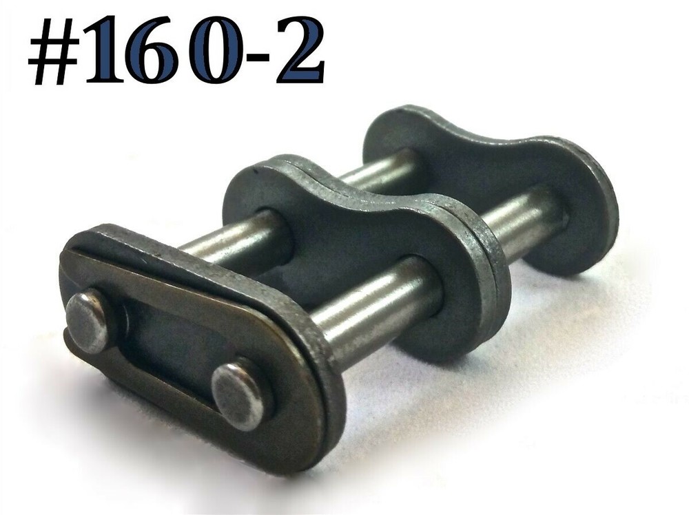 #160-2 DOUBLE ROLLER DUPLEX CHAIN MASTER CONNECTING LINK *PACK OF 2*