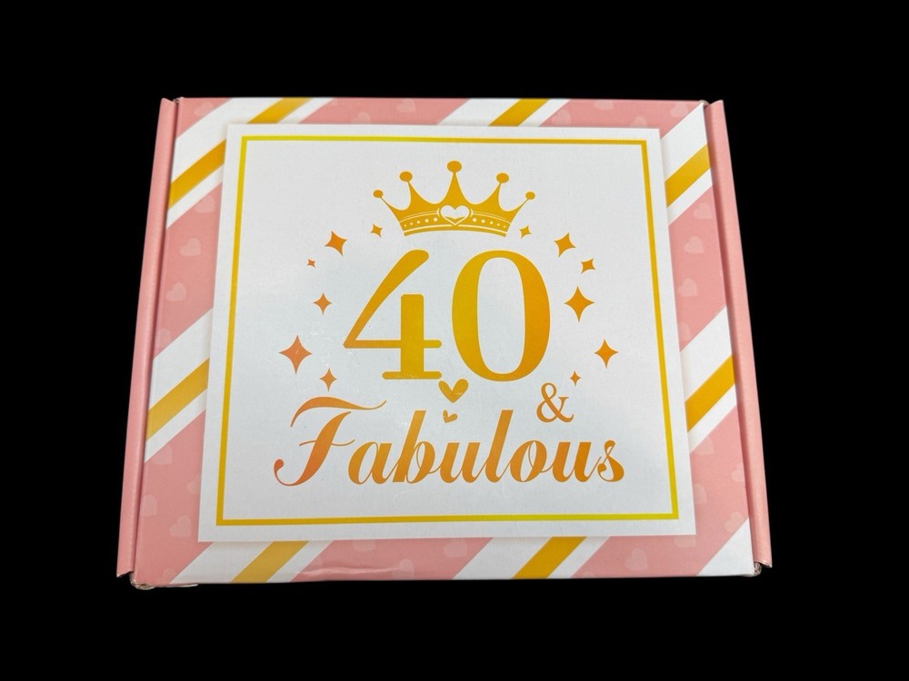 40th Birthday Box 40 & Fabulous Gift Box New