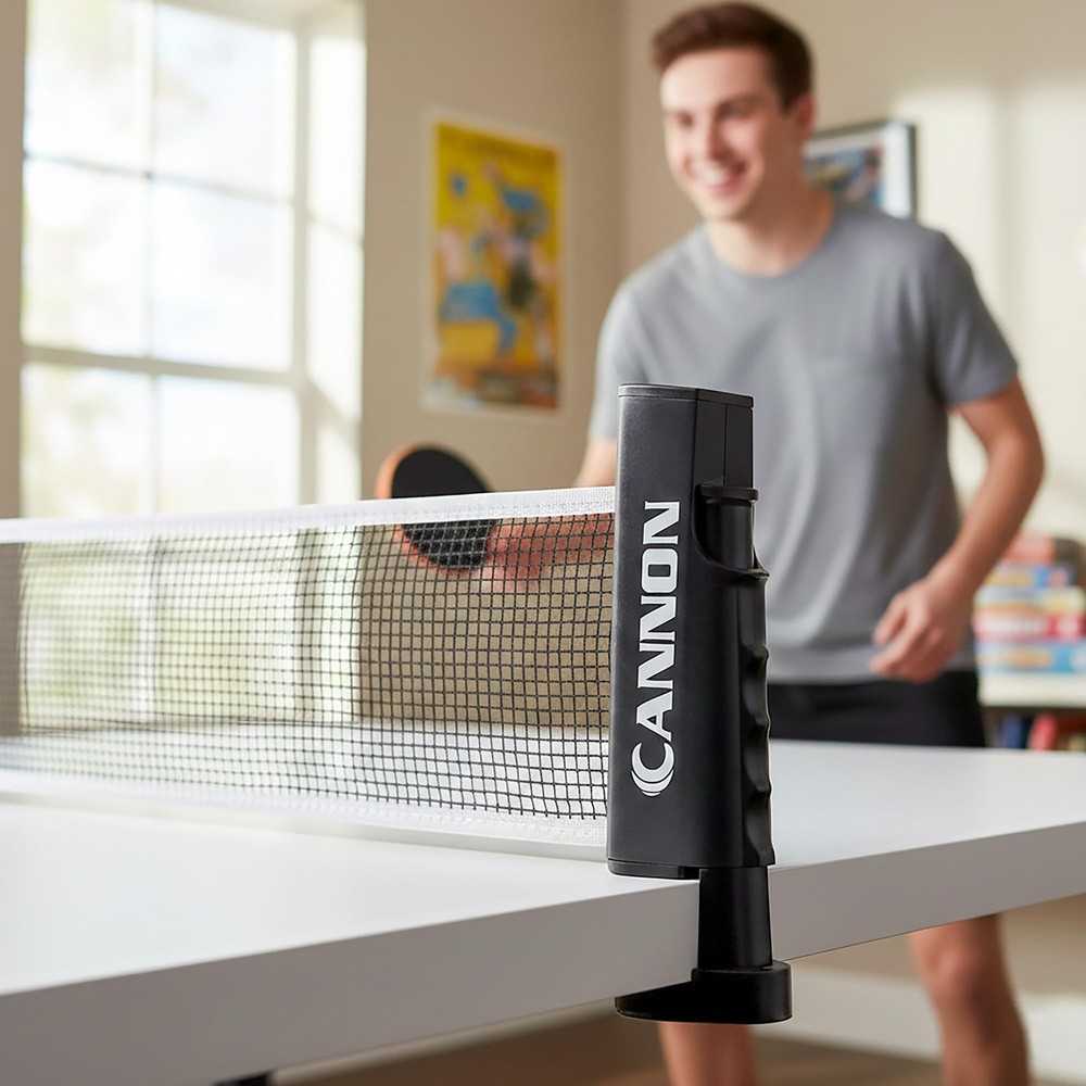 Retractable Table Tennis Net – Clamp-On Portable Net for Any Table – Adjustab...