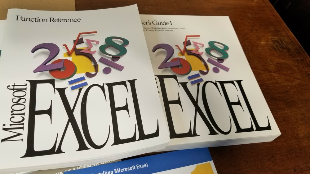 Vtg Microsoft Excel User'sGuides Version 4.0 For Apple Macintosh NO DISKETTES