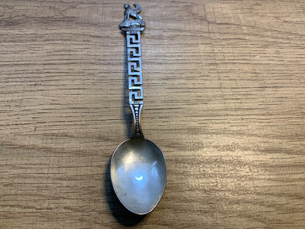 Vintage Greek Delphi Sphinx 800 Silver Souvenir soon 4½"