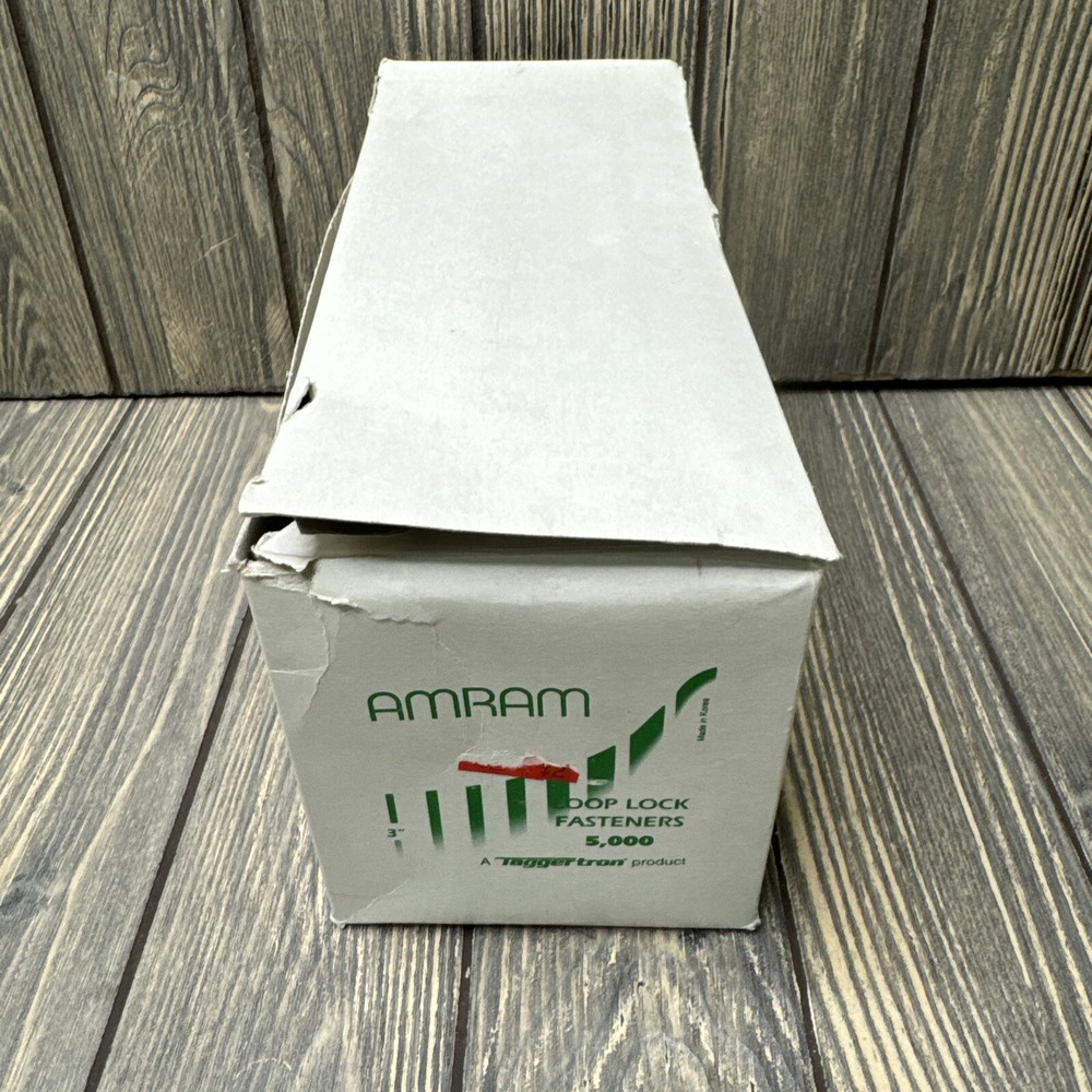 Amram Loop Lock Fasteners 3" 5000 Taggertron Open Box Clear