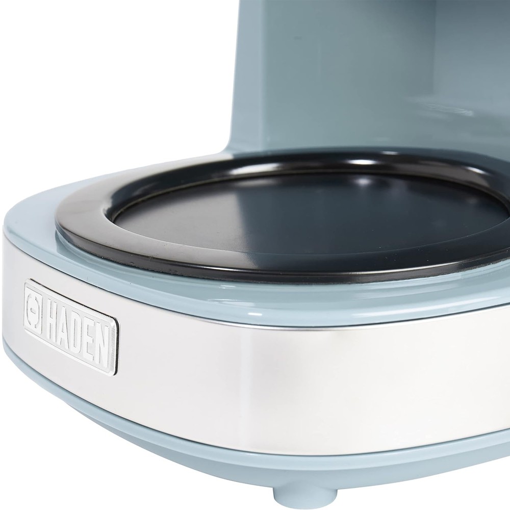 Haden Brighton 12 Cup Programmable Sleek Modern Nautical Coffee Maker, Sky Blue