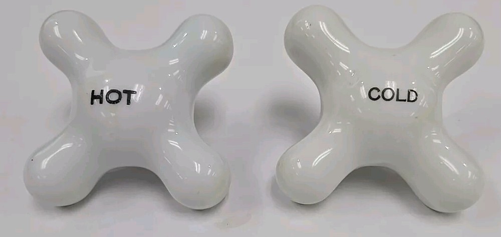 Vintage Porcelain White Hot & Cold