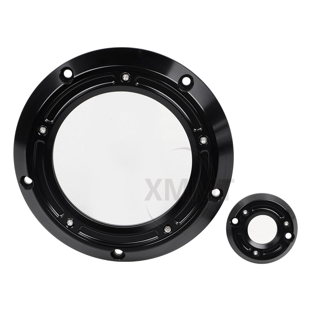 Black CNC Derby Timing Timer Covers For Harley Road King Electra Glide 2017-2023