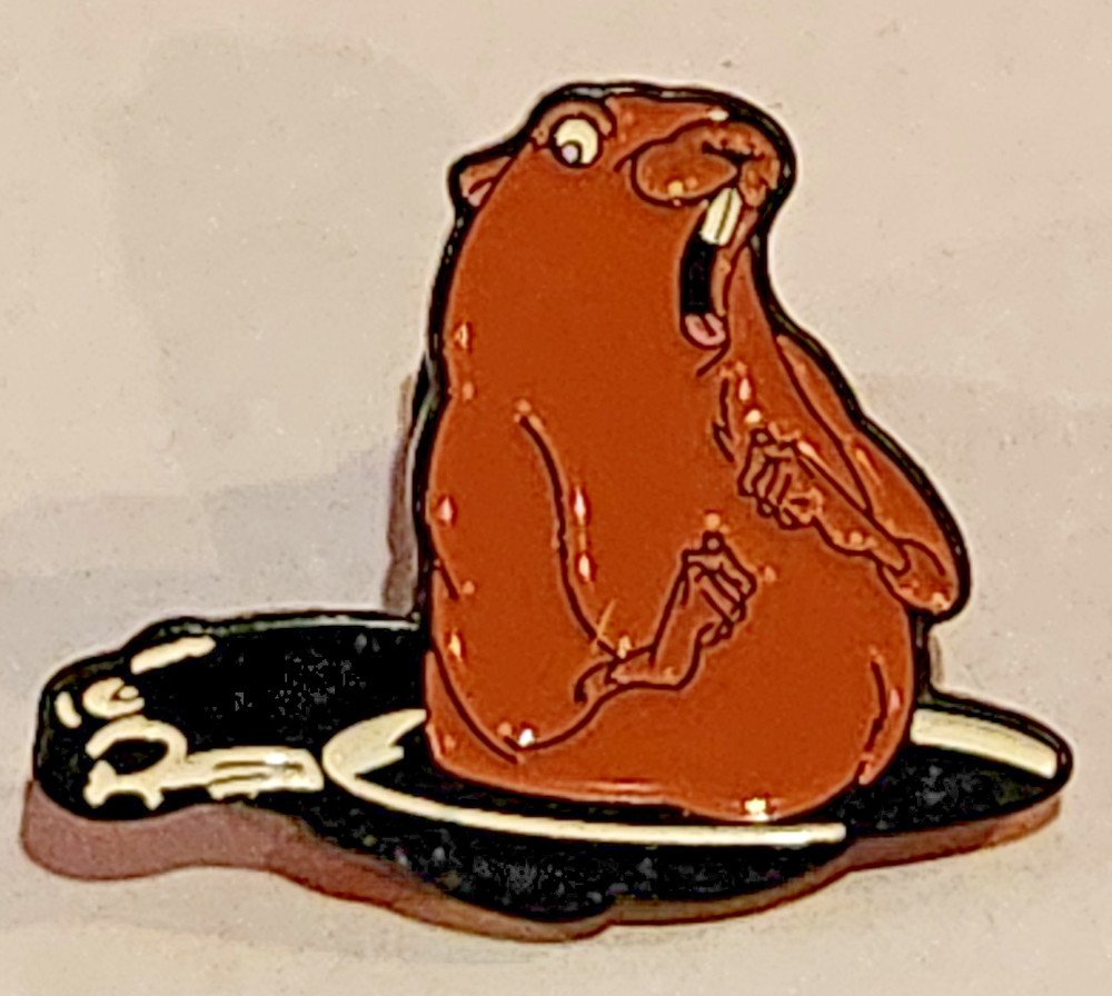 Loot Crate Groundhog Scary Shadow Pin 2020