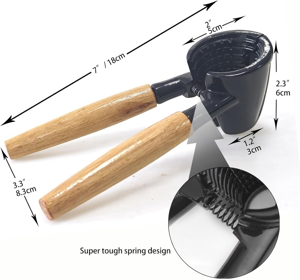 Nutcracker Pecan Walnut Plier Opener Tool with Wood Handle