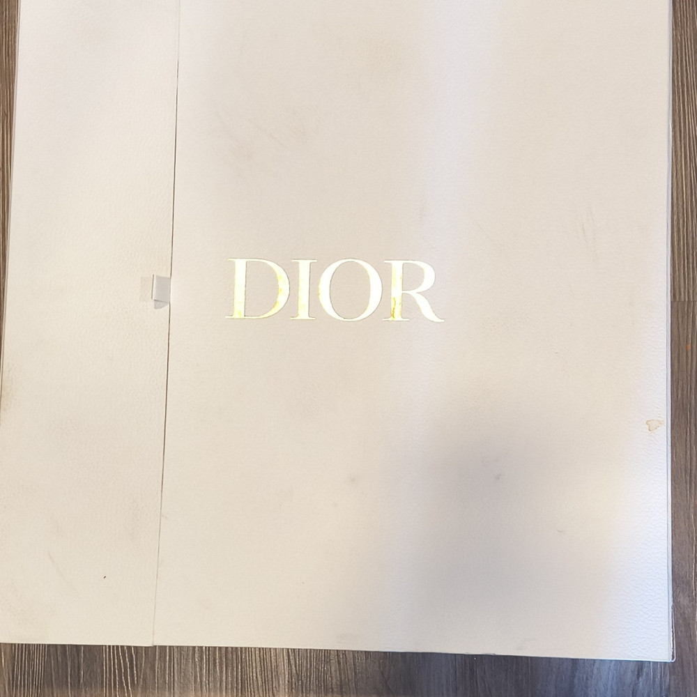 Dior White Rectangular Gift Box with Branded Tissue Paper