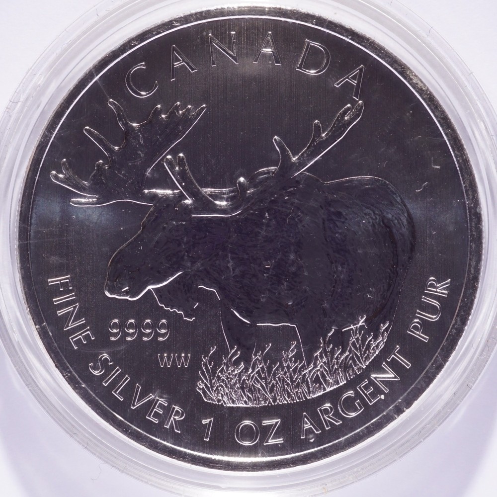 2012 Canada Silver $5 Moose .9999