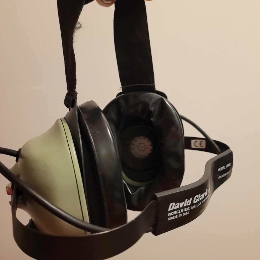 David Clark communication headset model H3442 with microphone