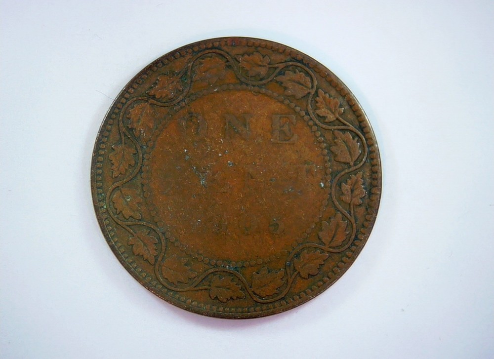 Canada 1905 1 Cent Edward VII large cent Coin